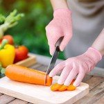 Level 5 Cut Resistant Kitchen Gloves - Medium Pink