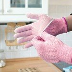 Level 5 Cut Resistant Kitchen Gloves - Medium Pink