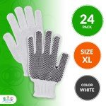 PVC Dotted Gloves - 12 Pairs, 24 Pack