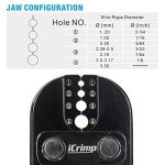 Wire Rope Crimping Tool and Cutter Kit