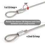 Wire Rope Crimping Tool and Cutter Kit