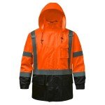 High Visibility Waterproof Reflective Rain Jacket