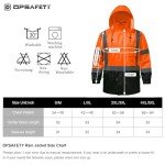 High Visibility Waterproof Reflective Rain Jacket