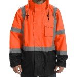 High Visibility Waterproof Reflective Rain Jacket