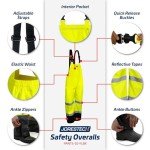 High Visibility Waterproof Safety Overall Pants
