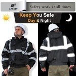 High Visibility Reflective Bomber Jacket for Men