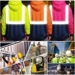 Custom High-Visibility Safety Hoodie Jacket - Pink
