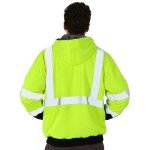 Men's High Visibility Fleece Safety Hoodie, Yellow