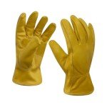 Men's Leather Gardening Gloves with Reinforced Palm
