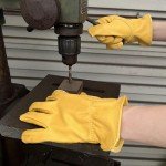 Men's Leather Gardening Gloves with Reinforced Palm