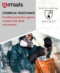 AnTools Heavy-Duty Chemical-Resistant Rubber Gloves
