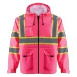 High Visibility Women's Reflective Jacket with Hood