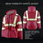 High Visibility Women's Reflective Jacket with Hood
