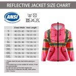 High Visibility Women's Reflective Jacket with Hood