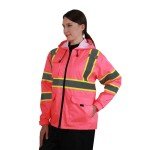 High Visibility Women's Reflective Jacket with Hood