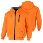 Men's Hi Vis Sherpa Hoodie for Safety Work