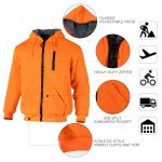 Men's Hi Vis Sherpa Hoodie for Safety Work