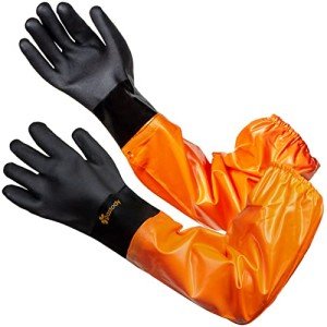 Extra-Long Chemical Resistant Rubber Gloves 27.5