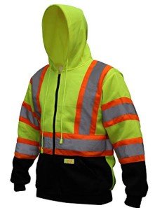 Men's Hi-Viz Class 3 Zip Hoodie Sweatshirt