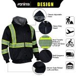 Men's High Visibility ANSI Class 3 Fleece Hoodie