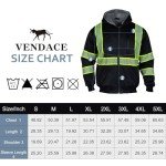 High-Visibility Reflective Fleece Safety Hoodie for Men