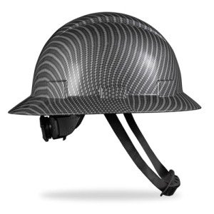 Carbon Fiber Hard Hat with Adjustable Ratchet Suspension