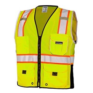 Heavy Duty Reflective Safety Vest - Black Series