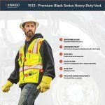 Heavy Duty Reflective Safety Vest - Black Series