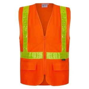 Hi-Vis LED Safety Vest with Pockets - XL