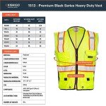 Heavy Duty Reflective Safety Vest - Black Series