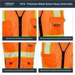 Kishigo Heavy Duty Reflective Safety Vest, Orange