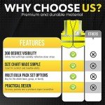 10-Pack Reflective Safety Vests for All Sizes