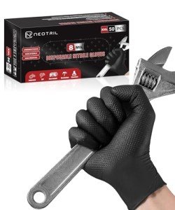 NEOTRIL Heavy Duty 8 Mil Disposable Gloves 50 Pack