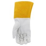 Kidskin TIG Welding Gloves with Gold Cuff