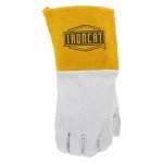 Kidskin TIG Welding Gloves with Gold Cuff