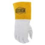 Kidskin TIG Welding Gloves with Gold Cuff