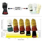 Insulating Electrical Gloves - Size 10, Class 0