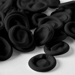 400 Pcs Black Disposable Finger Cots for Safety
