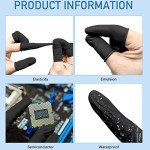400 Pcs Black Disposable Finger Cots for Safety