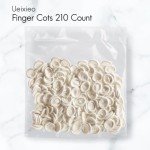 Disposable Latex Finger Cots - 210 Pack