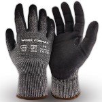 Cut Resistant Work Gloves, ANSI A4, Multiple Sizes