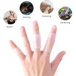 20 PCS Gel Finger Sleeve Protectors for Pain Relief