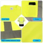 Hi-Vis Class 3 Safety Short Sleeve Shirts - 4 Pack