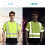 Hi-Vis Class 3 Safety Short Sleeve Shirts - 4 Pack