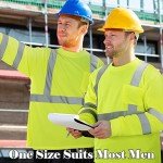 High Visibility Long Sleeve Safety Shirts - 4 Pcs