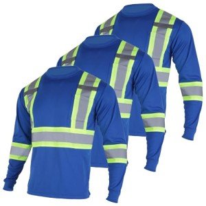 Reflective High Visibility Long Sleeve Safety Shirt