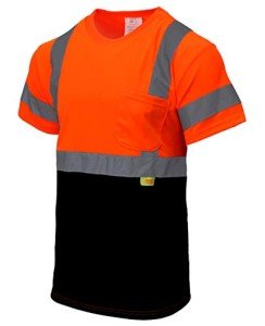 Hi-Viz Class 3 Moisture-Wicking T-Shirt - Orange