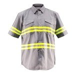 High Visibility Reflective Short Sleeve Work Shirt