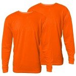 High Visibility Long Sleeve Safety T-Shirts - 2-Pack
