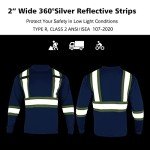 Reflective High Visibility Long Sleeve Safety Shirt